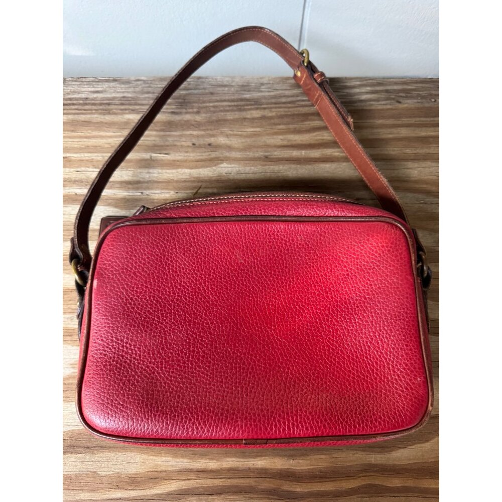 Vintage Coach Sheridan Red Brown Leather Crossbody - Picture 6 of 6
